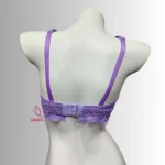 Lace Wireless Bra Purple