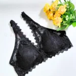 Violet Lace Foam Wireless Bra