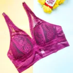 Violet Lace Foam Wireless Bra