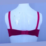 PREMIUM Cotton Lace Foam Wireless Bra Maroon