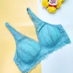 Violet Lace Foam Wireless Bra