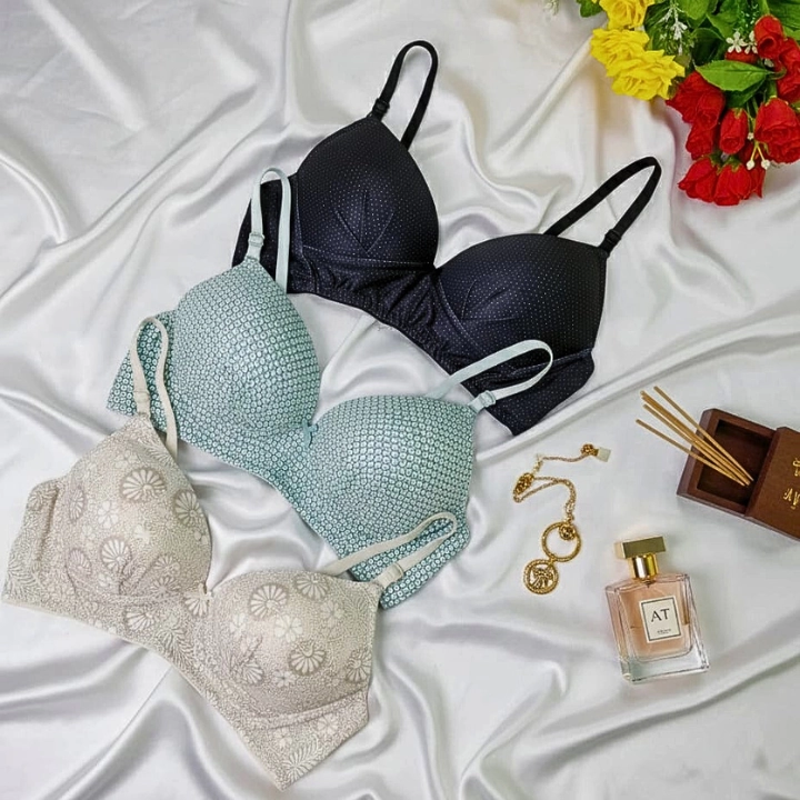 Combo E Print Wireless Bra (3 pcs)
