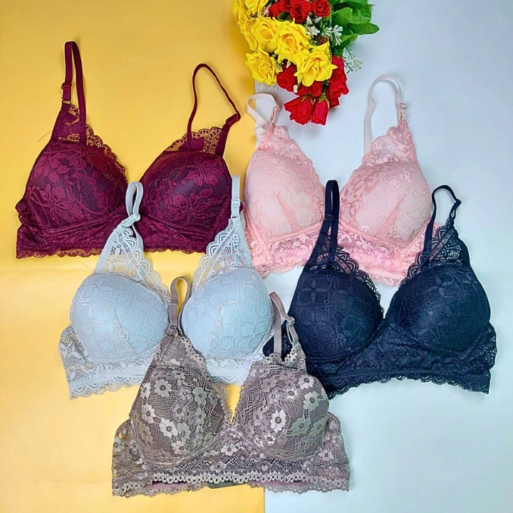 Combo U Lace Wireless Bra (5 pcs)