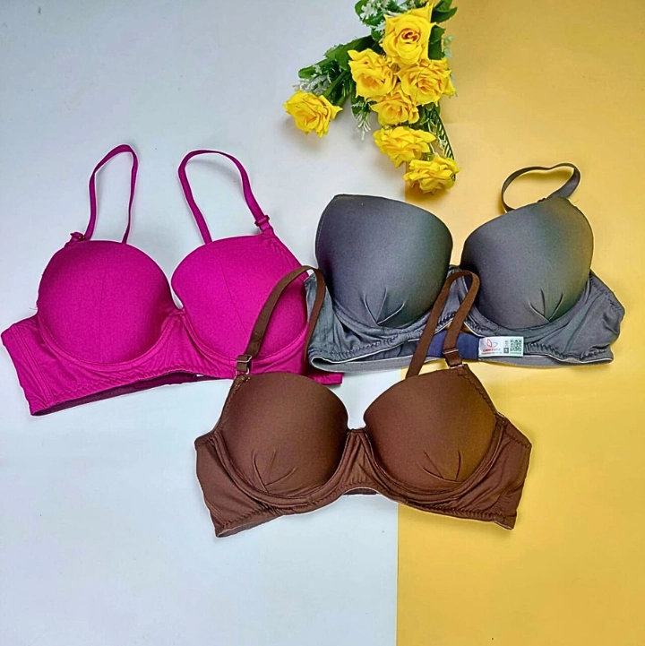 Combo B One Colour Wire Bra (3 pcs)