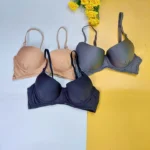 Combo C One Colour Wire Bra (3 pcs) Push Up Bra