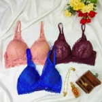 Combo C Lace Wireless Bra (3 pcs)