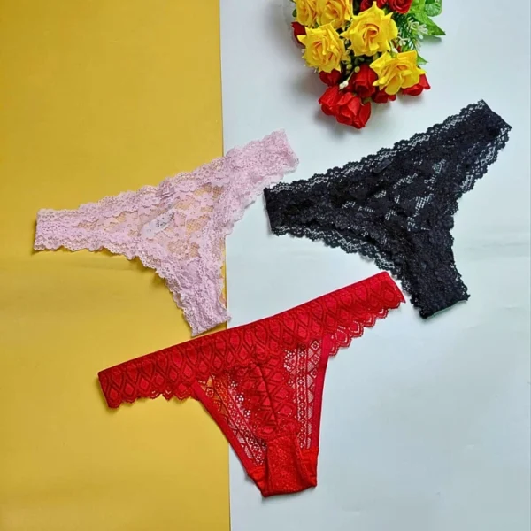 Lace Thong Panty Combo A (3 pcs)
