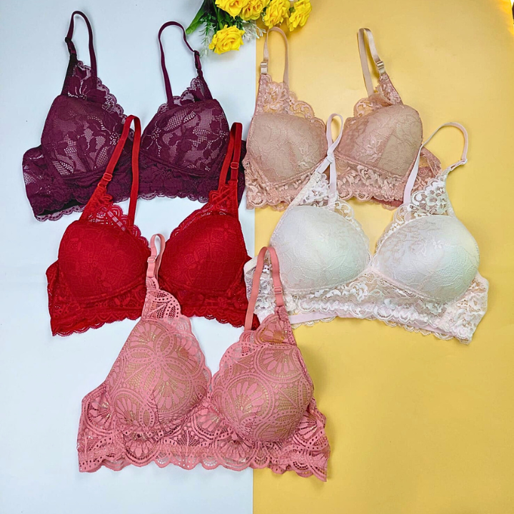 Combo F Lace Wireless Bra (5 pcs)