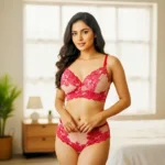 Premium Lace Wireless Bra Panty Set